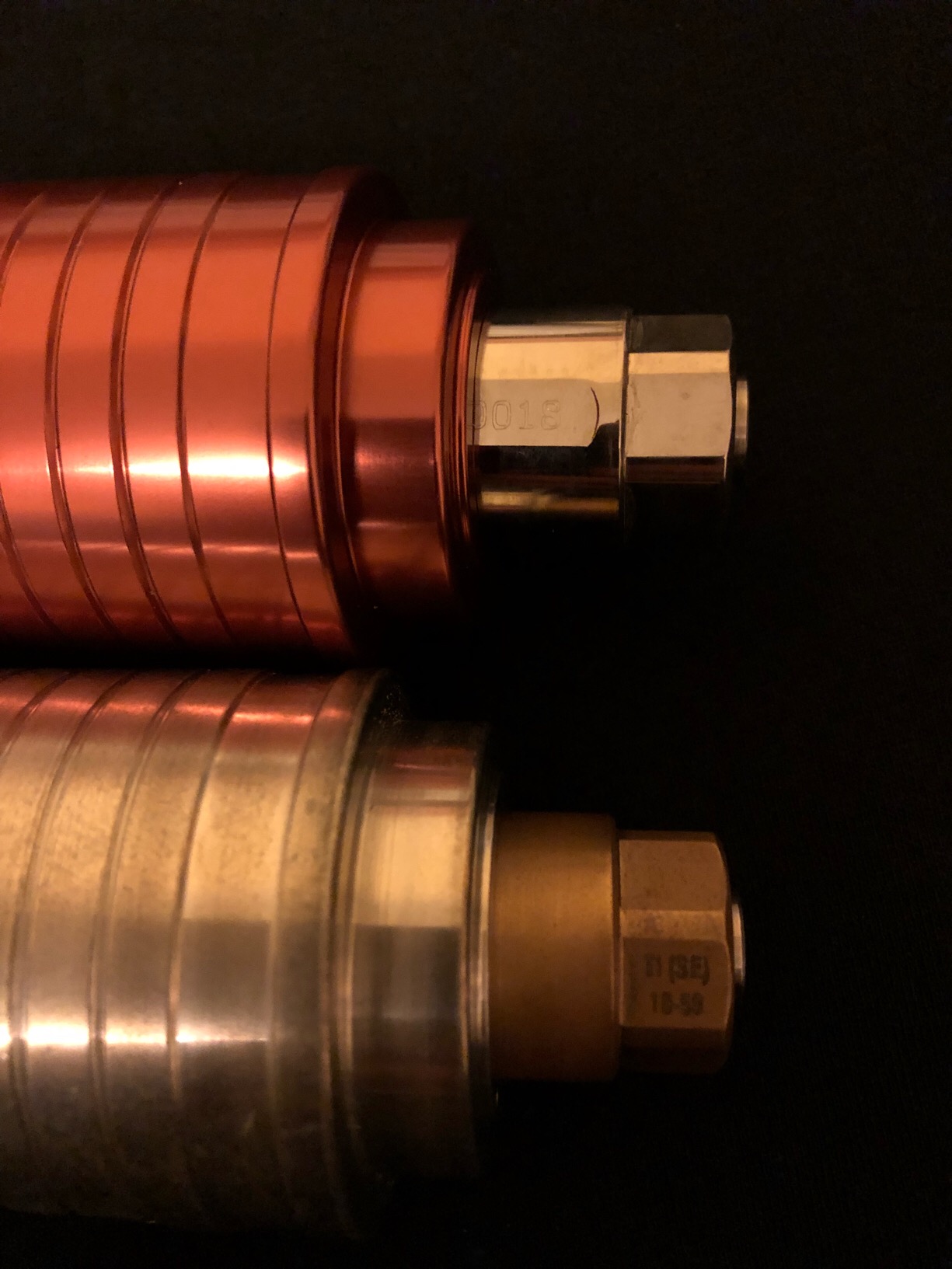 Here's my non-plated Titanium and my normal Copper